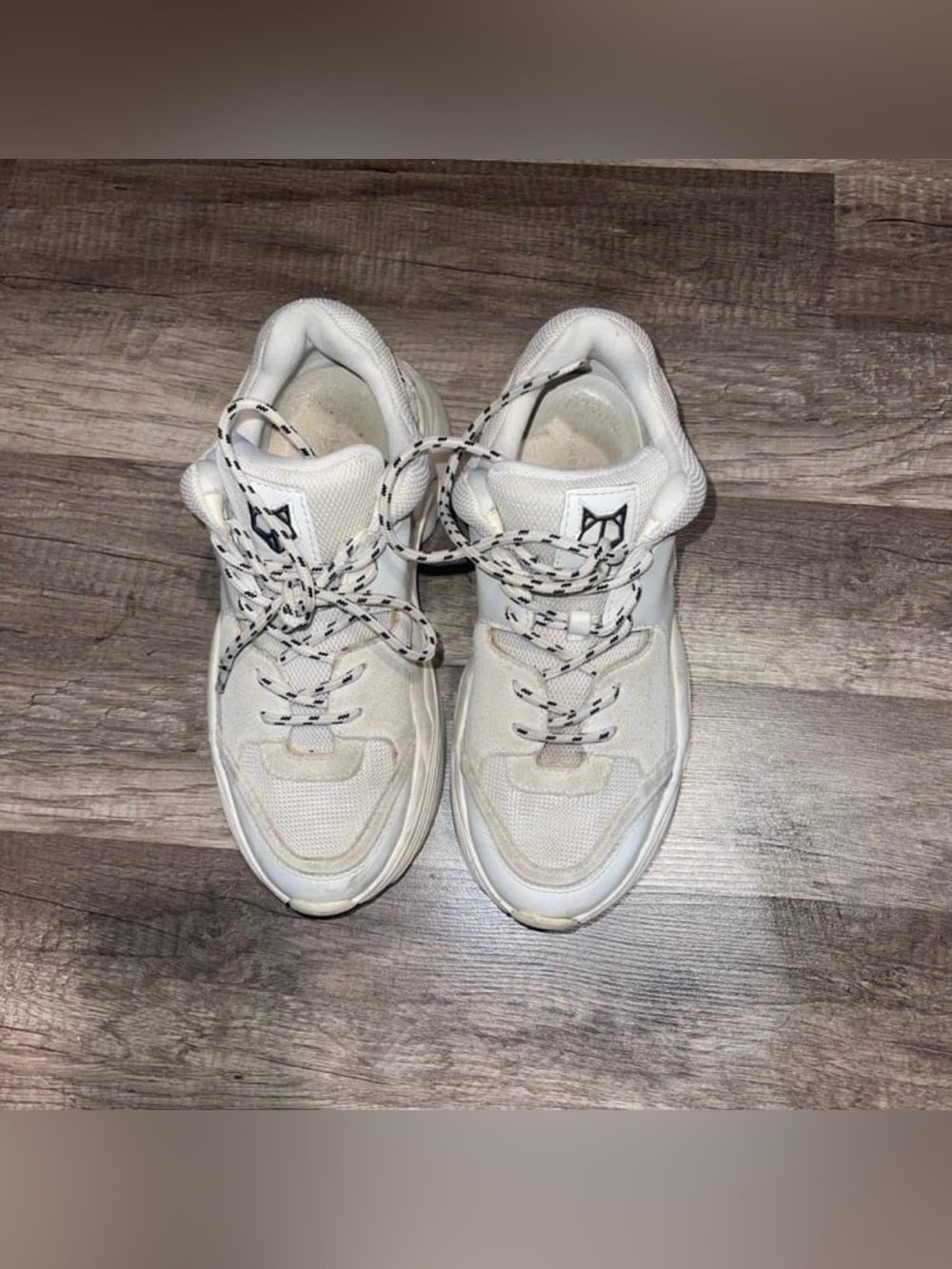 Naked Wolfe White Platform Sneakers
